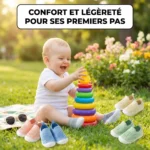 Chaussures respirantes pour bébés antidérapantes sans lacets
