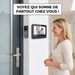 Interphone vidéo intelligent vision nocturne sans fil 2.4G