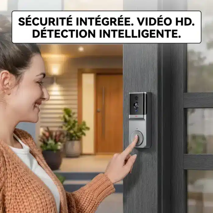 Interphone vidéo intelligent vision nocturne sans fil 2.4G