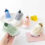 Chaussures respirantes pour bébés antidérapantes sans lacets