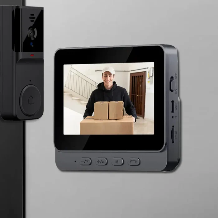 Interphone vidéo intelligent vision nocturne sans fil 2.4G