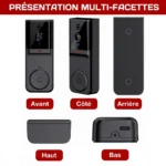 Interphone vidéo intelligent vision nocturne sans fil 2.4G