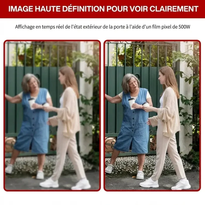Interphone vidéo intelligent vision nocturne sans fil 2.4G