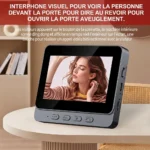 Interphone vidéo intelligent vision nocturne sans fil 2.4G