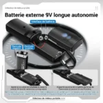 Détecteur de métaux portatif pliable