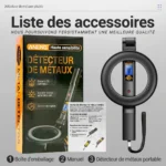 Détecteur de métaux portatif pliable