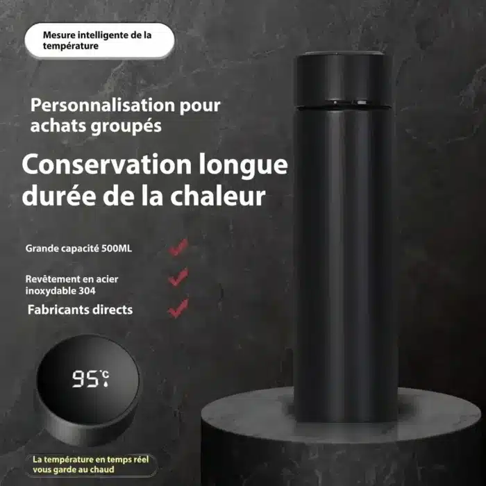 Tasse Thermos Isotherme affichage de température 500ML