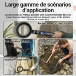 Détecteur de métaux portatif pliable
