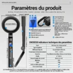 Détecteur de métaux portatif pliable