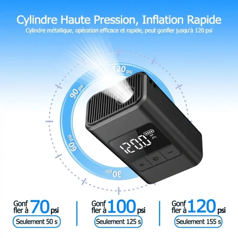 Mini pompe à Air intelligente 120PSI rechargeable USB