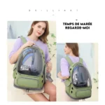 Sac de Transport pour animaux de compagnie respirant - Bulle Transparente