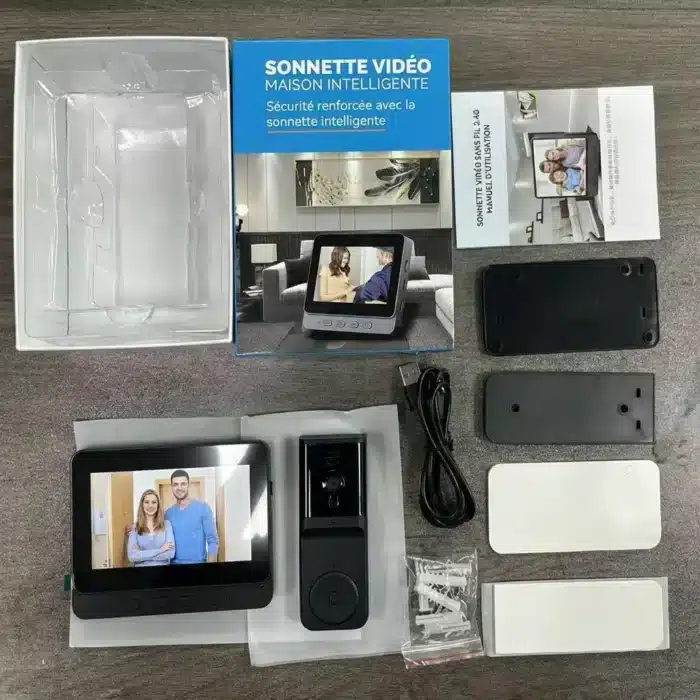 Interphone vidéo intelligent vision nocturne sans fil 2.4G