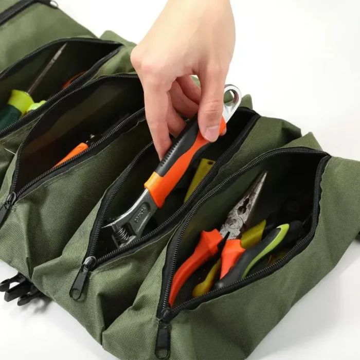 Sac de rangement polyvalent multipoche enroulable