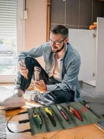 Sac de rangement polyvalent multipoche enroulable