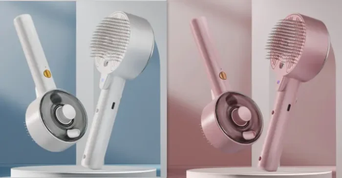 Brosse et peigne de massage et de nettoyage vapeur pour animaux
