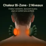 Masseur bionique chauffant sans fil pour cou et épaules