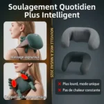 Masseur bionique chauffant sans fil pour cou et épaules