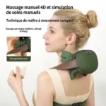 Masseur bionique chauffant sans fil pour cou et épaules