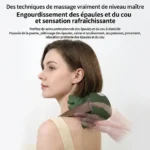 Masseur bionique chauffant sans fil pour cou et épaules