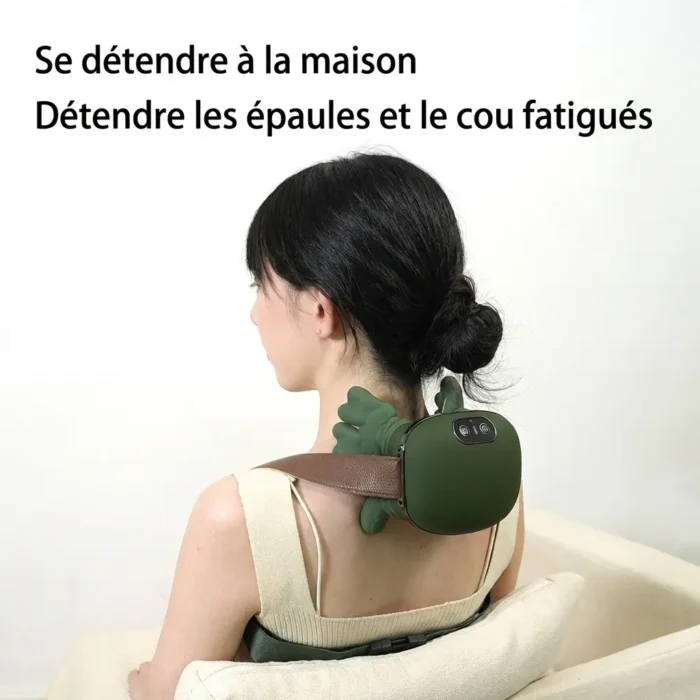 Masseur bionique chauffant sans fil pour cou et épaules
