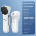 Otoscope numérique intelligent ecran IPS caméra HD