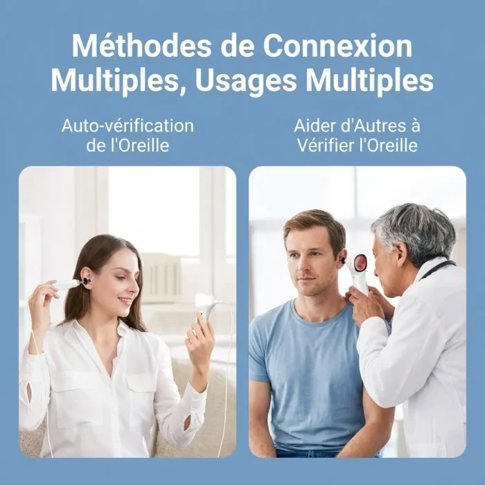 Otoscope numérique intelligent ecran IPS caméra HD