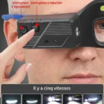 Lunettes de Sécurité avec lampe frontale LED étanches rechargeables