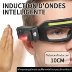 Lunettes de Sécurité avec lampe frontale LED étanches rechargeables