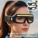 Lunettes de Sécurité avec lampe frontale LED étanches rechargeables