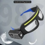 Lunettes de Sécurité avec lampe frontale LED étanches rechargeables
