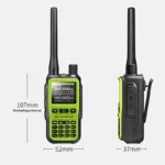 Mini Talkie-Walkie PTT double bande rechargeable USB