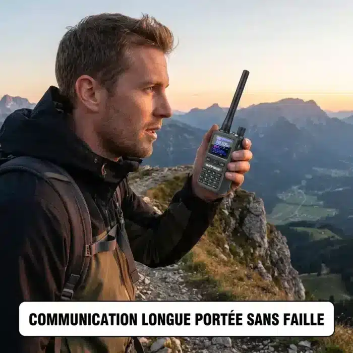 Mini Talkie-Walkie PTT double bande rechargeable USB