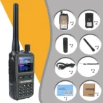 Mini Talkie-Walkie PTT double bande rechargeable USB