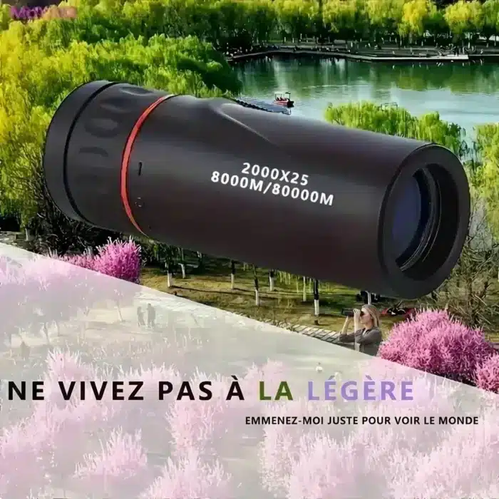 Lentille monoculaire téléscope portable de voyage pour smartphone