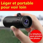 Lentille monoculaire téléscope portable de voyage pour smartphone