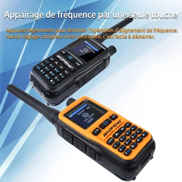 Mini Talkie-Walkie PTT double bande rechargeable USB
