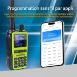 Mini Talkie-Walkie PTT double bande rechargeable USB