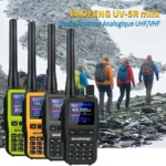 Mini Talkie-Walkie PTT double bande rechargeable USB