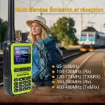 Mini Talkie-Walkie PTT double bande rechargeable USB