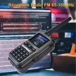 Mini Talkie-Walkie PTT double bande rechargeable USB