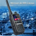 Mini Talkie-Walkie PTT double bande rechargeable USB