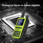 Mini Talkie-Walkie PTT double bande rechargeable USB