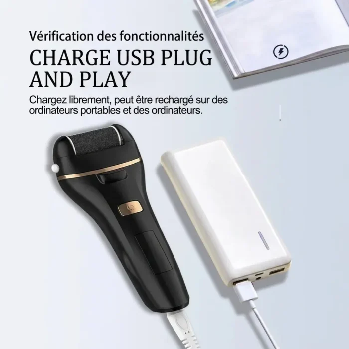 Kit de pédicure professionnel soins des pieds rechargeable USB