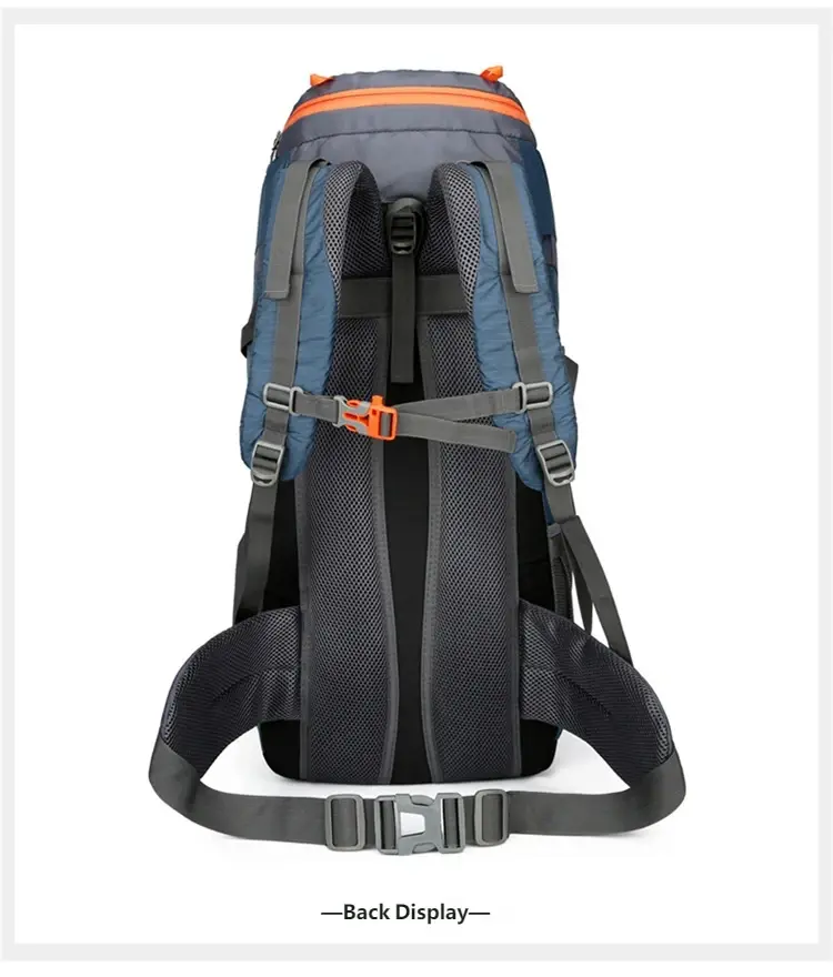 Sac à dos de randonnée imperméable 65L avec housse de pluie