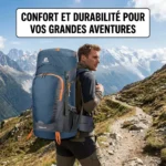 Sac à dos de randonnée imperméable 65L avec housse de pluie