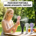 Ventilateur Portable Brumisateur USB vaporisateur d'eau