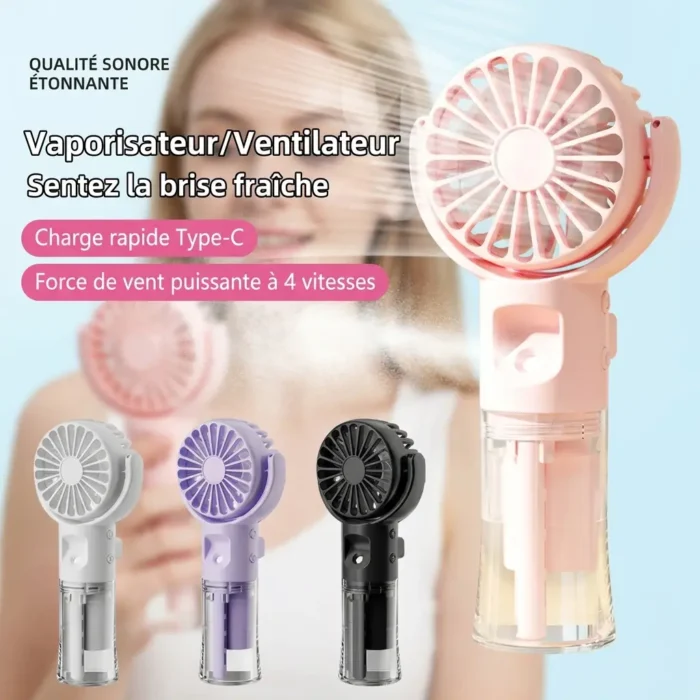 Ventilateur Portable Brumisateur USB vaporisateur d'eau