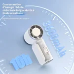 Mini Ventilateur de poche puissant USB rechargeable