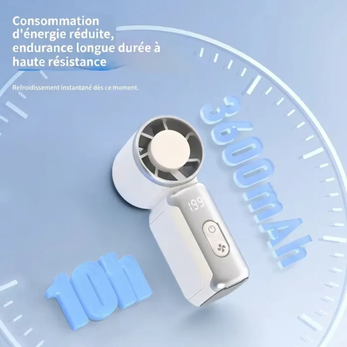 Mini Ventilateur de poche puissant USB rechargeable