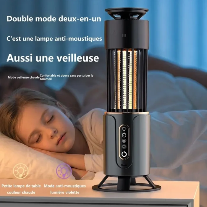 Lampe UV anti moustique USB répulsif insectes